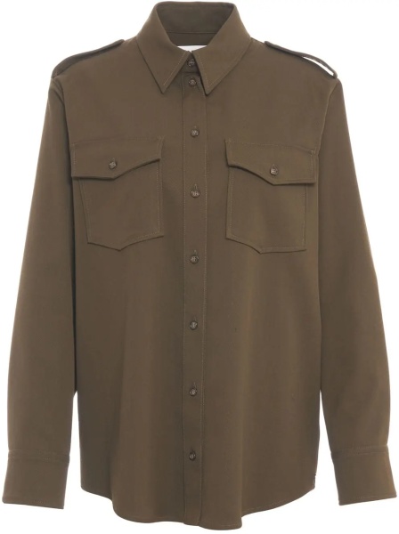 Bluza Shirt blouse with epaulettes