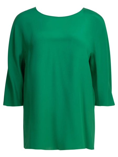 Bluza Silk blouse with reverse bow
