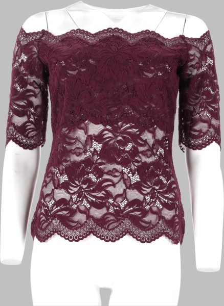 Bluza Top Con Spalle Scoperte