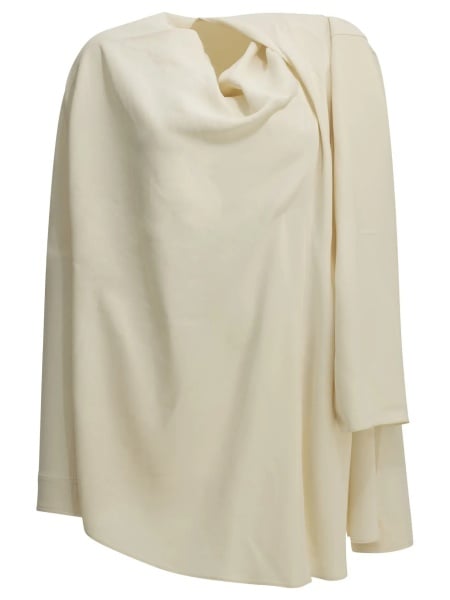 Bluza TOTÊME Blouse with a scarf neckline