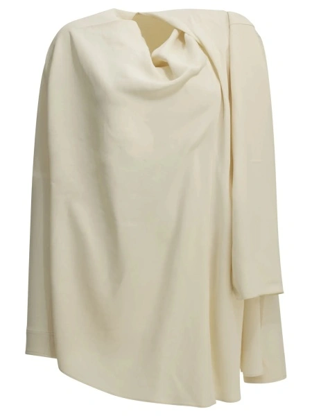 Bluza TOTÊME Blouse with a scarf neckline