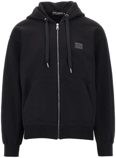 Bluza trening Cotton sweatshirt with log plate