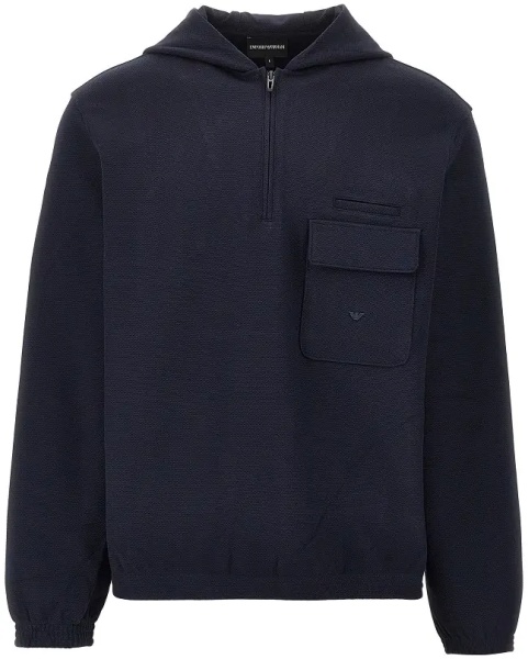 Bluza trening Travel Essential piquet jersey hoodie