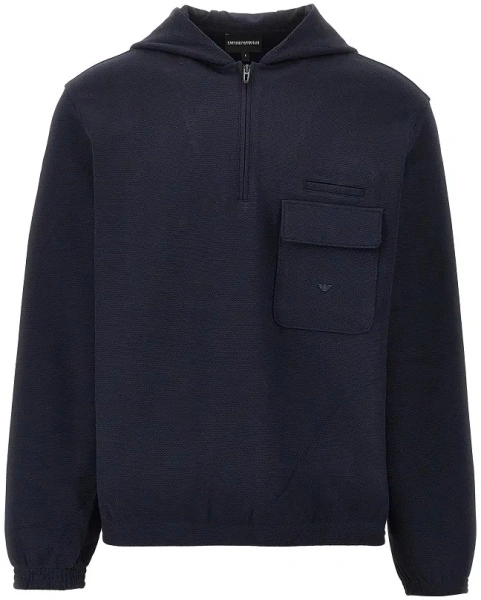 Bluza trening Travel Essential piquet jersey hoodie