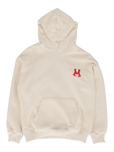 Bluze OVER DIAGONAL FLEECE HOODIE BOY CREMA/CR