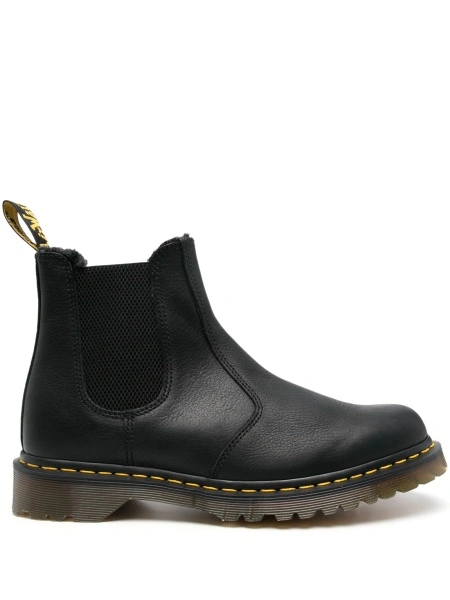 Bocanci Dr. Martens negri din piele