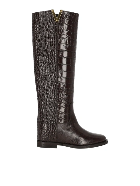 Bocanci V-CUT CROC-EMBOSSED BOOT