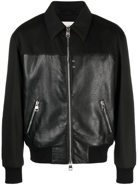 Bomber jacket Alexander McQueen neagra din piele