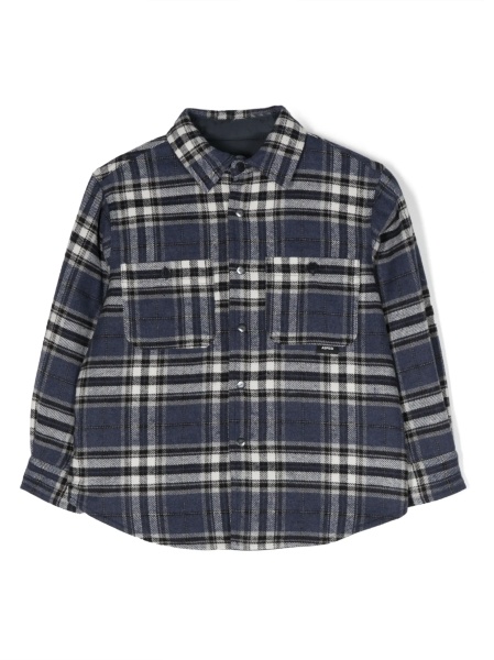 Bomber jacket Aspesi albastra din acrilic si fibre