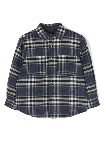 Bomber jacket Aspesi albastra din acrilic si fibre