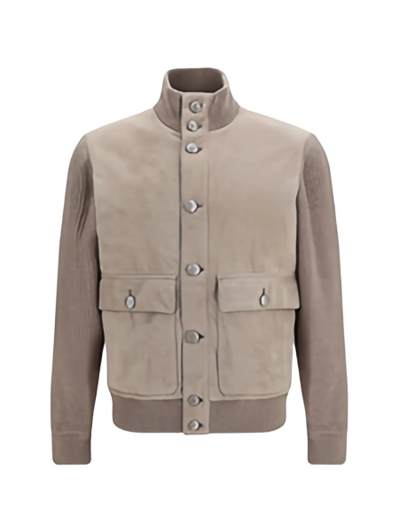 Bomber jacket Brunello Cucinelli maro