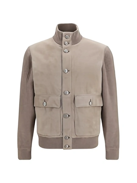 Bomber jacket Brunello Cucinelli maro
