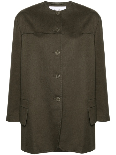 Bomber jacket Max Mara verde din bumbac