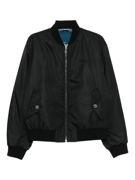 Bomber jacket Versace neagra din poliamida