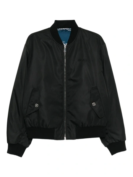Bomber jacket Versace neagra din poliamida