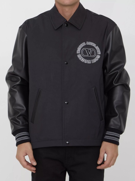Bomber Nylon Track Bomber Jacket
