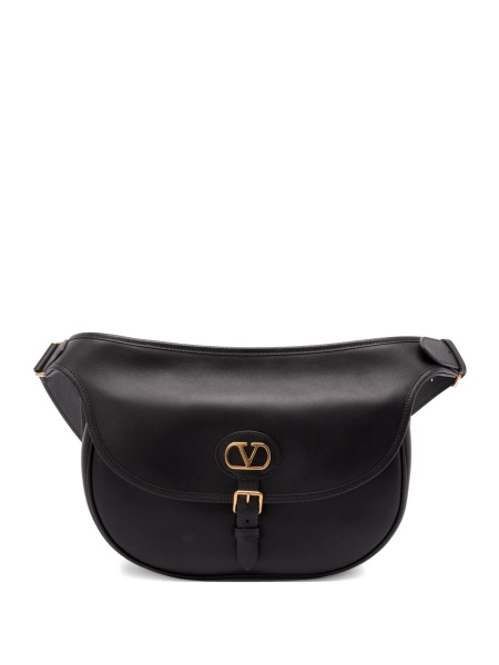 Borseta Valentino Garavani neagra din piele