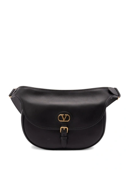 Borseta Valentino Garavani neagra din piele