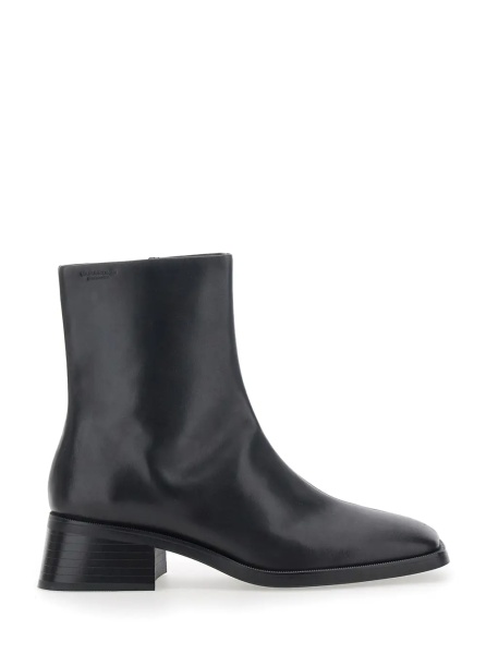 Botine 'Blanca' Black Ankle boots with side zip fastening in leather for women