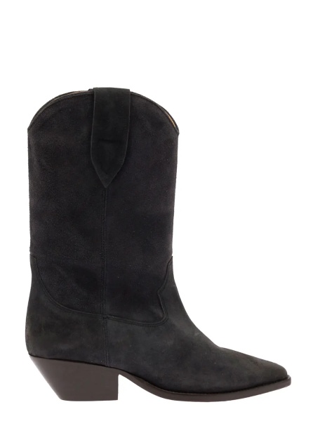 Botine DUERTO-GZ Ankle Boots with Heel and Leather Black Women