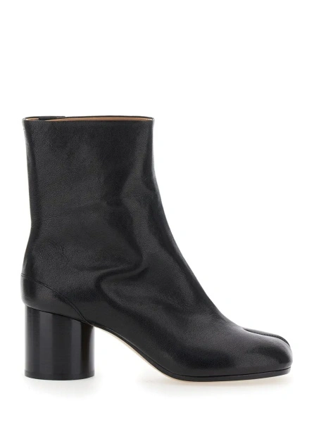 Botine Maison Margiela negre din piele