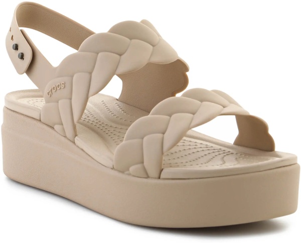 Brooklyn Woven Low Wedge Chai