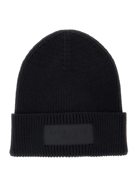 Caciula Hat in cotton and cashmere, black, unisex