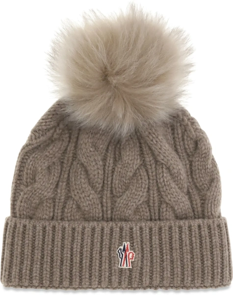 Caciula Pom-Pom wool and cashmere Beanie
