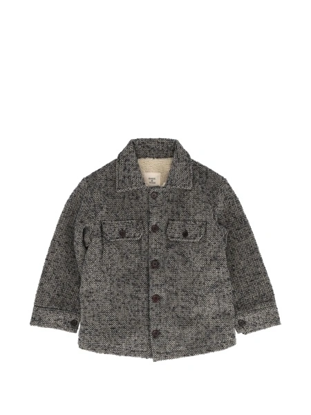 Camasa Babe & Tess albastra din material textil si acrilic