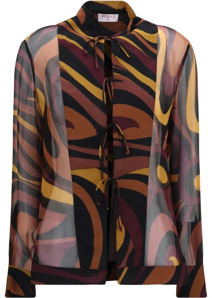 Camasa casual Creponne Shirt in Marmo print
