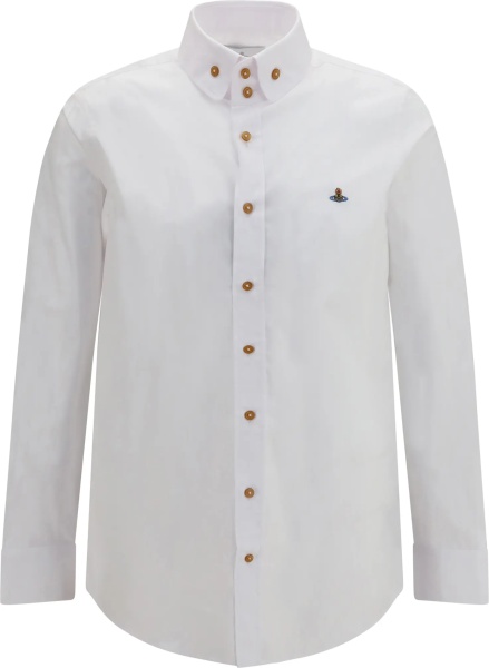 Camasa casual Orb embroidered cotton Shirt