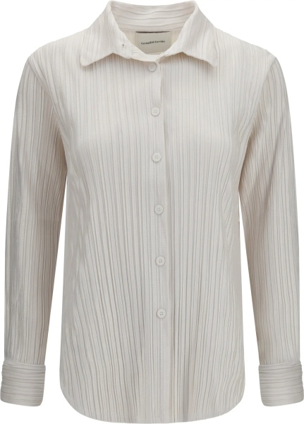 Camasa casual Shirt in fine striped velvet-like fabric