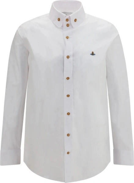Camasa casual Vivienne Westwood alba din bumbac