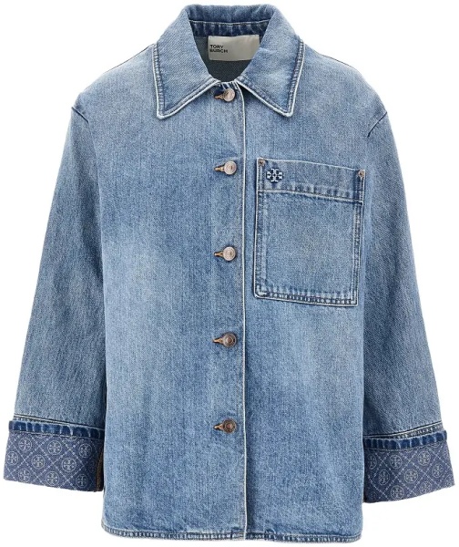Camasa Denim jacket with T Monogram motif