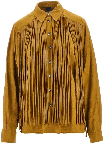 Camasa Fringed viscose-blend shirt