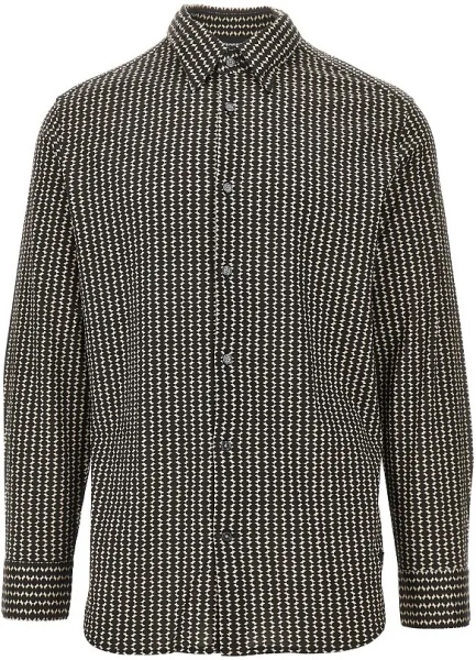 Camasa Printed lyocell-blend shirt