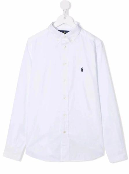 Camasa Ralph Lauren alba din bumbac
