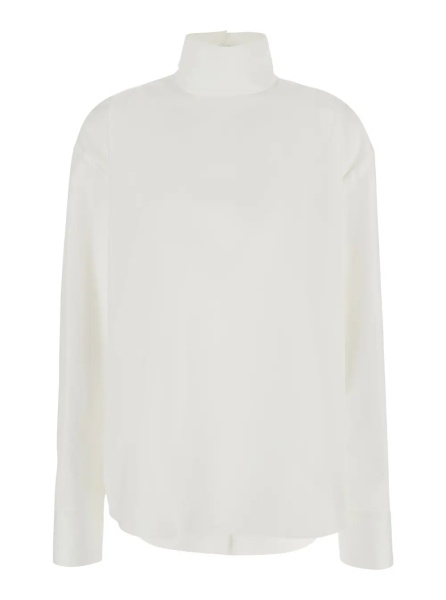 Camasa Shirt White 'BACK TO FRONT' with Cotton Plastron Women