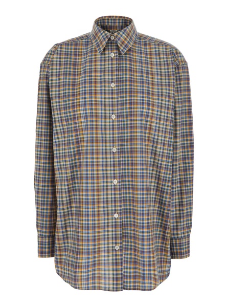 Camasa TOTÊME multicolor Shirt with all-over check pattern in cotton for women