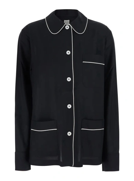 Camasa TOTEME neagra din matase
