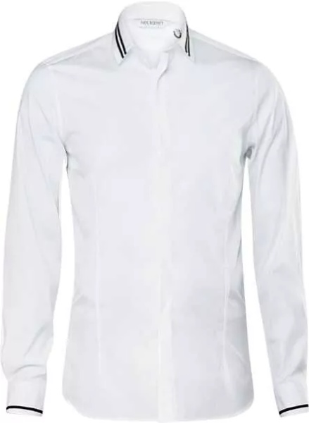 Camasa Tuxedo Grosgrain Collar Detail BCM003C-R010C