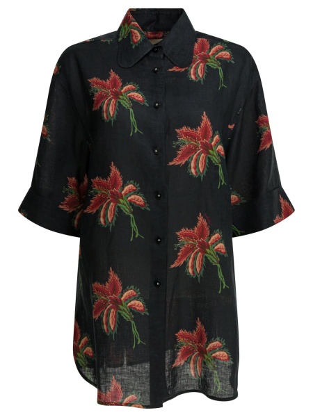 Camasi Linen floral shirt