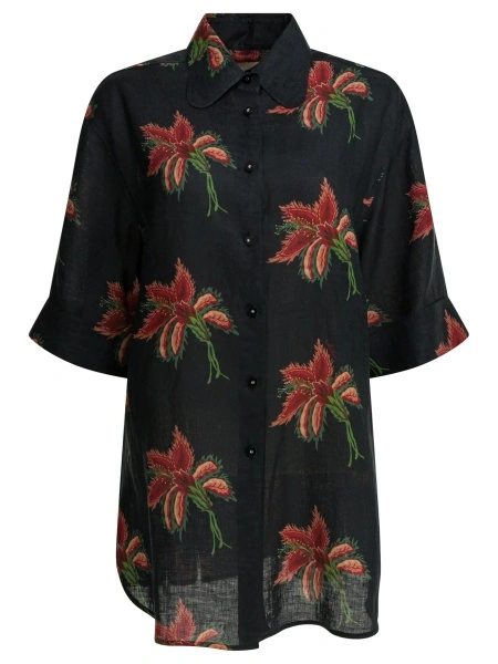 Camasi Linen floral shirt