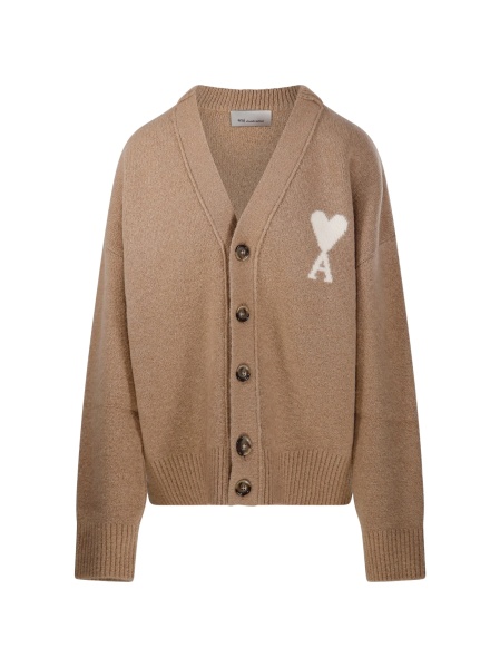 Cardigan AMI Paris ami de coeur neutru