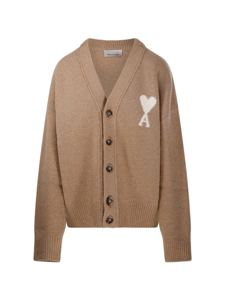 Cardigan AMI Paris ami de coeur neutru