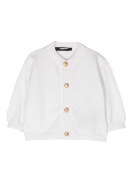 Cardigan Balmain alb