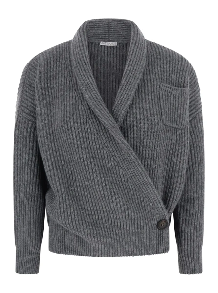 Cardigan Brunello Cucinelli gri