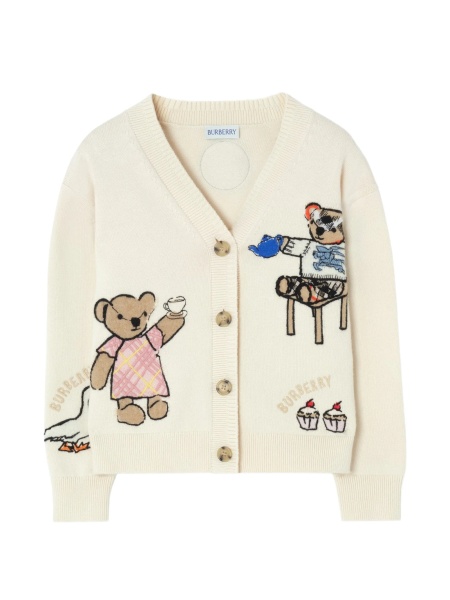 Cardigan Burberry alb