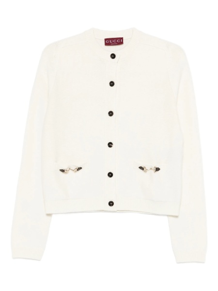 Cardigan Gucci alb