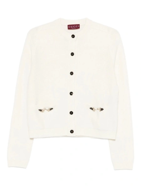 Cardigan Gucci alb